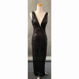 SEXY V Sequin Dress